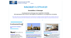 Desktop Screenshot of immobilieraletranger.com