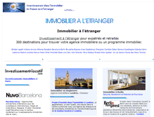 Tablet Screenshot of immobilieraletranger.com